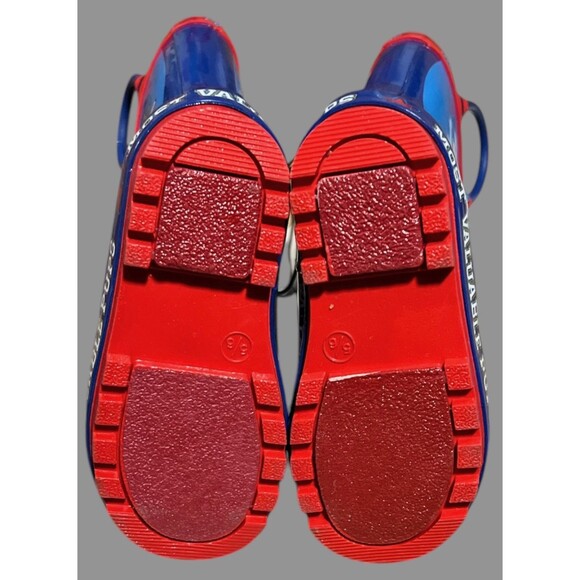 Paw Patrol Toddler Boys Rain Boots Size 5/6 Blue Red Rubber Pull-On NEW - Picture 7 of 8